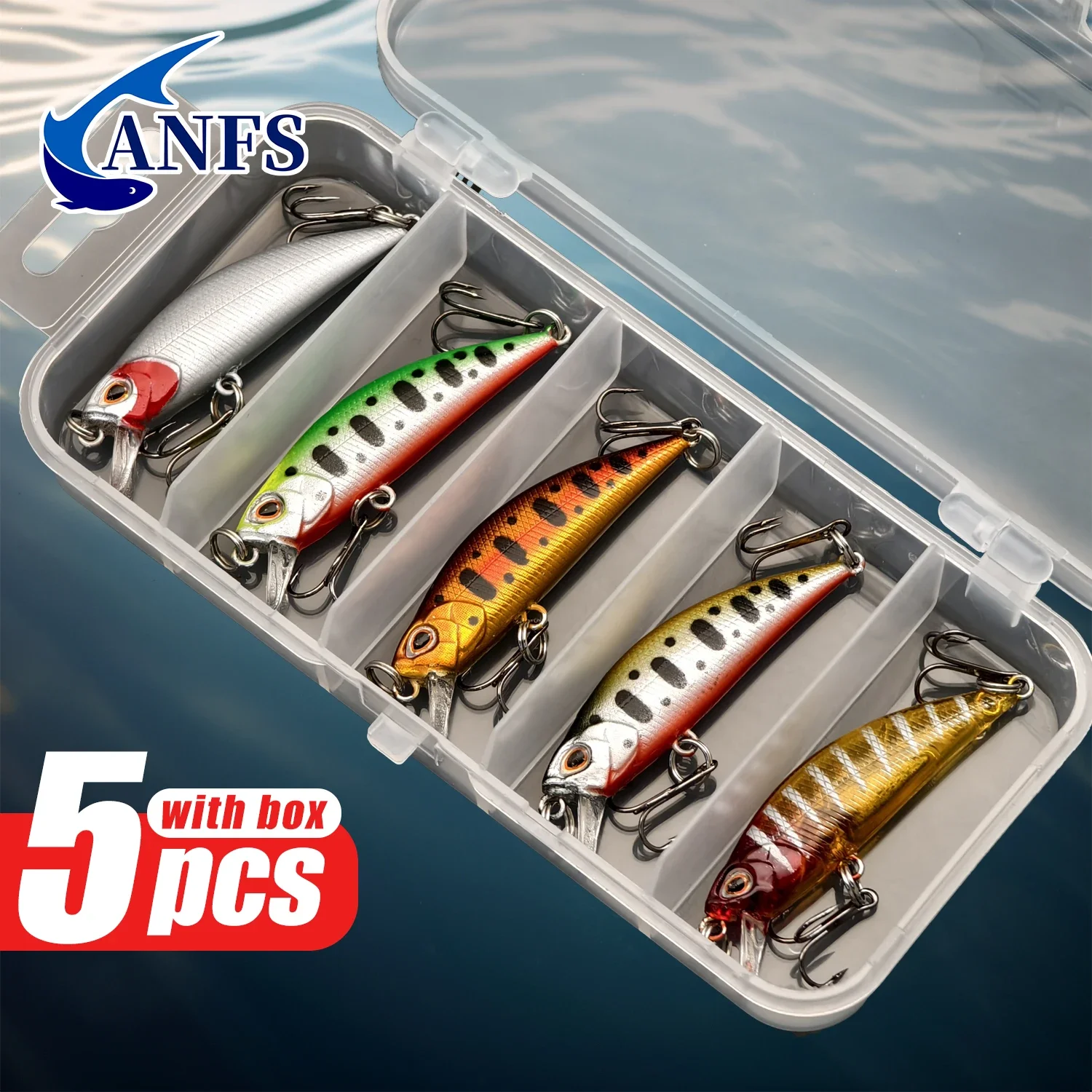 Anfs 5Pcs Fishing L… - image