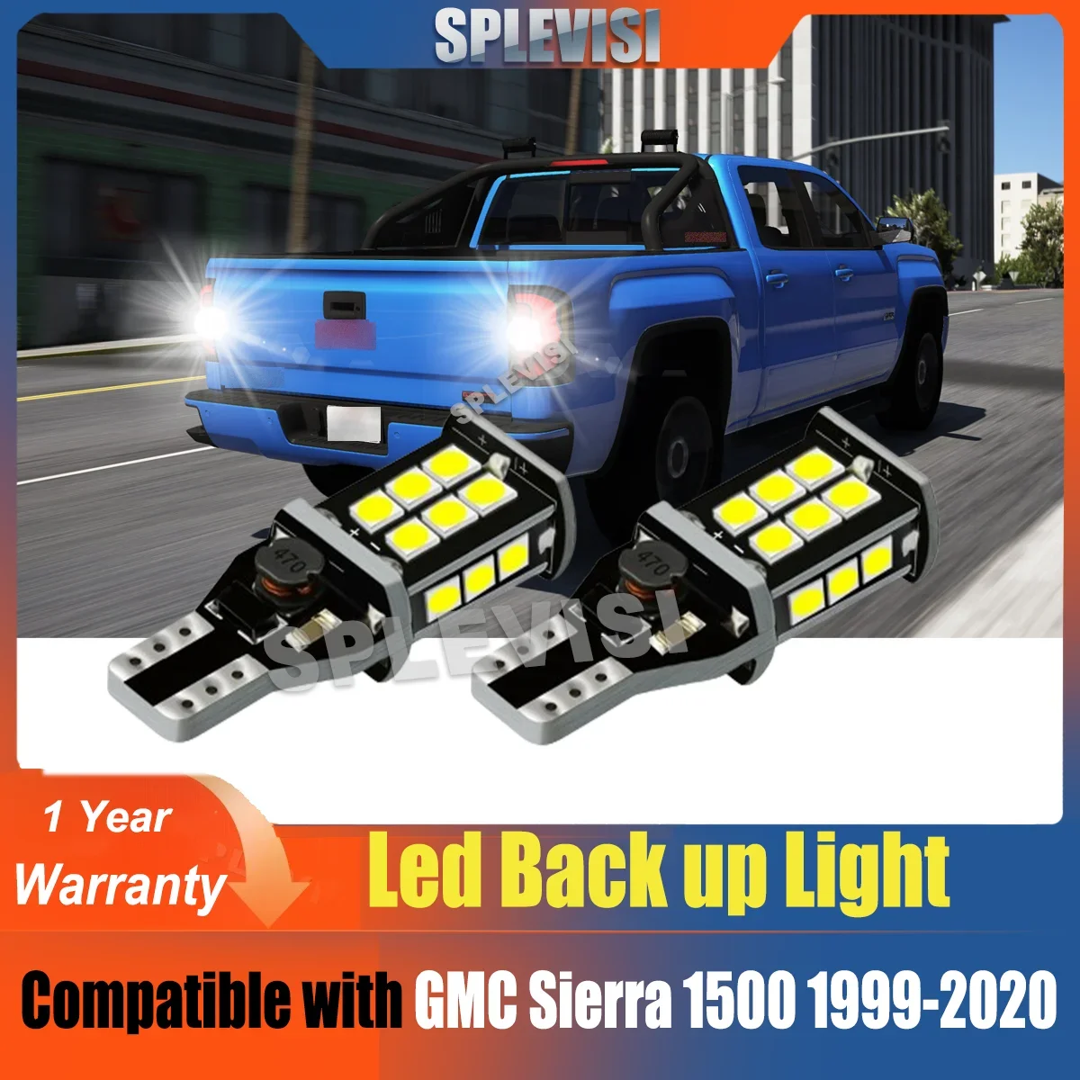 

921 912 LED Cargo Trunk Light fit for GMC Sierra 1500 1999-2020 2000 2001 2002 2003 2004 2005 2006 2007 2008 2009 2010 2011 2012