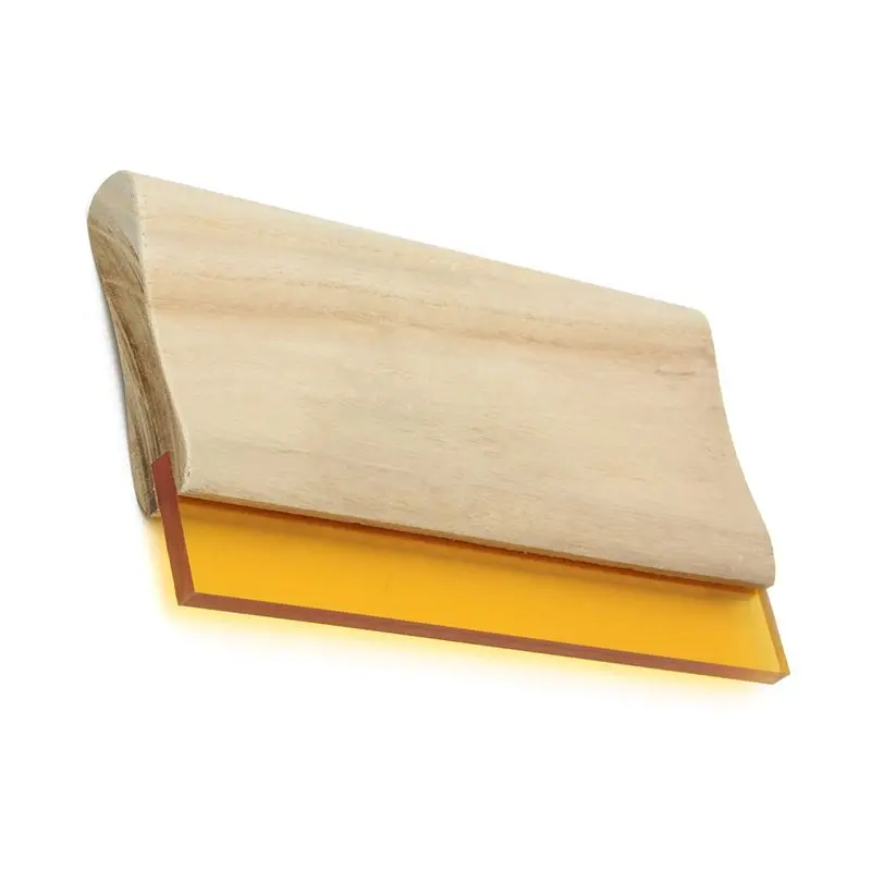 A19F-4Pcs 8 Inch Silk Screen Printing Press Squeegee Single 70 Durometer Ink Scraper Tools