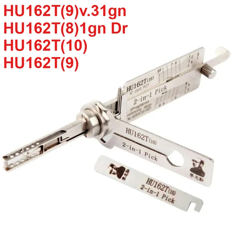 

1P слесарный инструмент Lishi 2-в-1 автомобильный замок для HU162T автомобильный или всех транспортных средств VAG 2015+ HU162T (8) HU162T (28