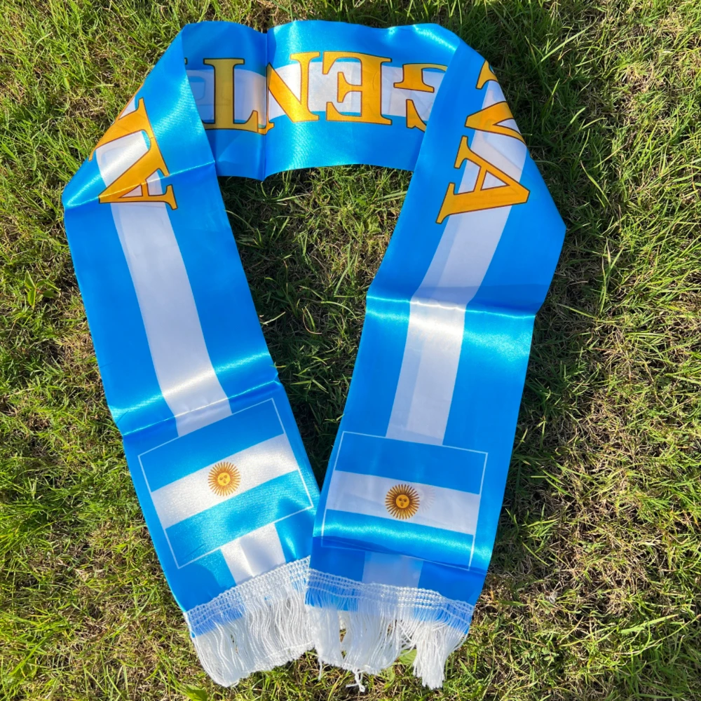 Argentina scarf 14*130cm FA Cup scarf Spain Brazil Argentina FA Cup scarf Event Party supplies Championship scarf