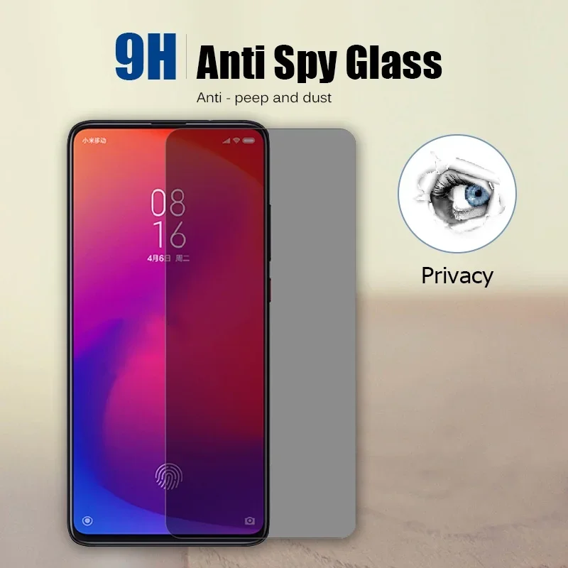 Anti-spytempered glass screen protector case for oppo f19 pro plus 5g cover on oppof19 f 19 19f f19pro 6.43 phone  privacy glass