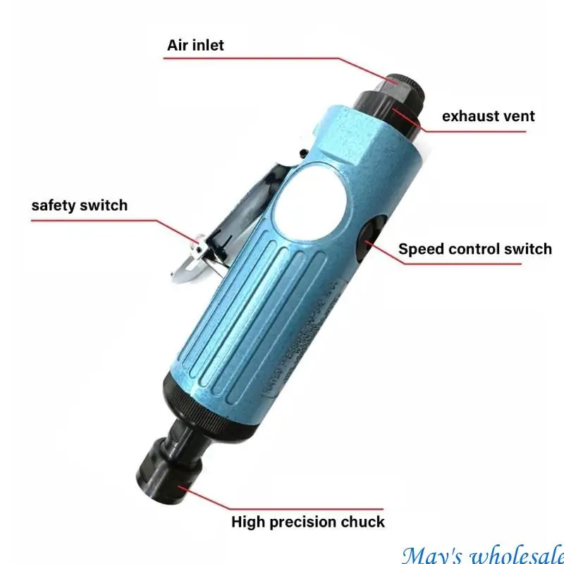 Compact & Balanced Air Die Grinder Tool Woodworking Air Grinder Repair for High Speed Grinding & Polishing Application 448A