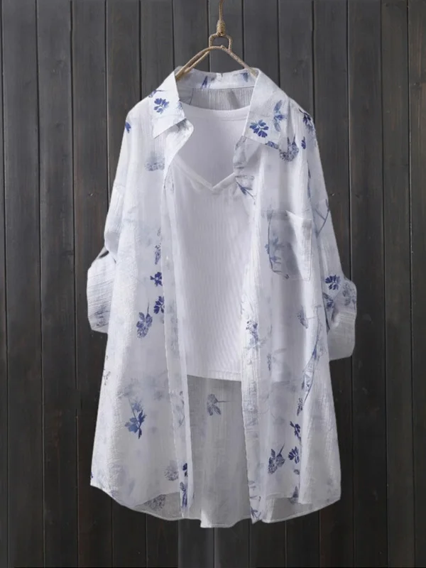 Femmes été ample Protection solaire irt soie Design décontracté Sle Long Sve col mi-long mince vêtements d'extérieur haut