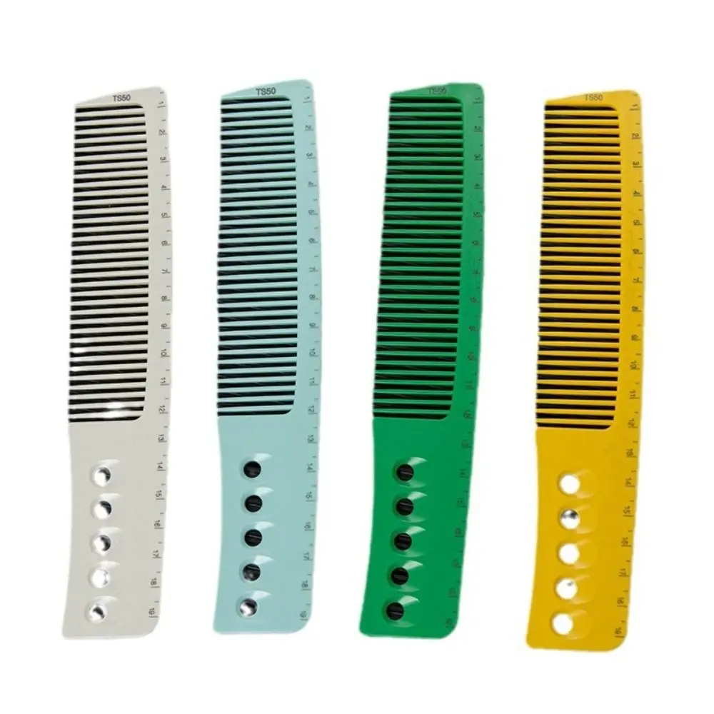 New PC Hair Cutting Comb Anti-Static Anti-Skid Barber Comb Rounded Teeth Heat Resistant Hairdressing Comb Barber Use