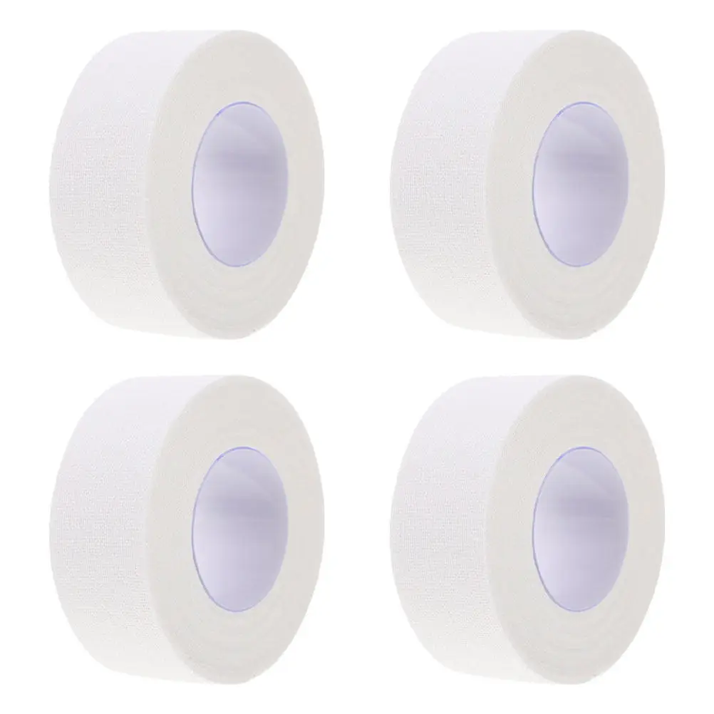 4 Rolls Breathable Cotton Cloth Tape Self Adhesive Skin Friendly Finger Protection Tape for Dry Crack