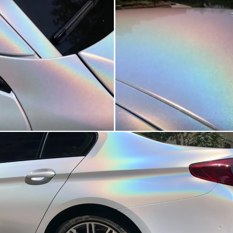 طلاء ملون أبيض للسيارة من الفينيل ملصقات جسم السيارة تغيير لون السيارة #2