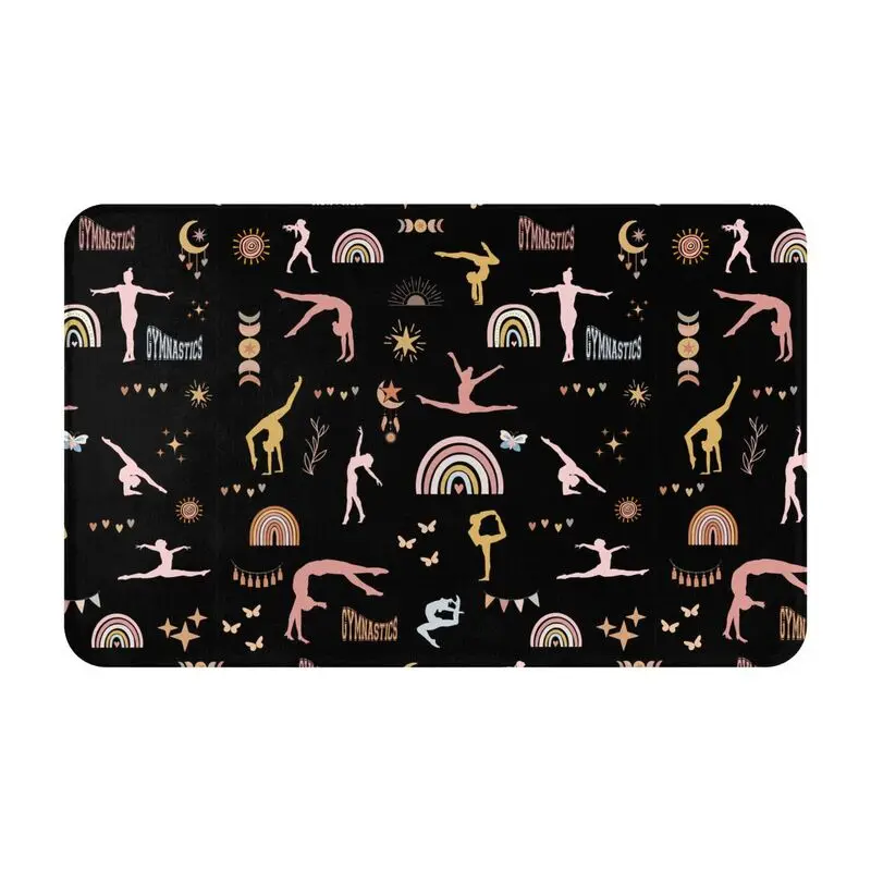 Custom Dance Rhythmic Gymnastics Front Door Floor Entrance Mat Indoor Kitchen Bath Doormat Garden Carpet Rug