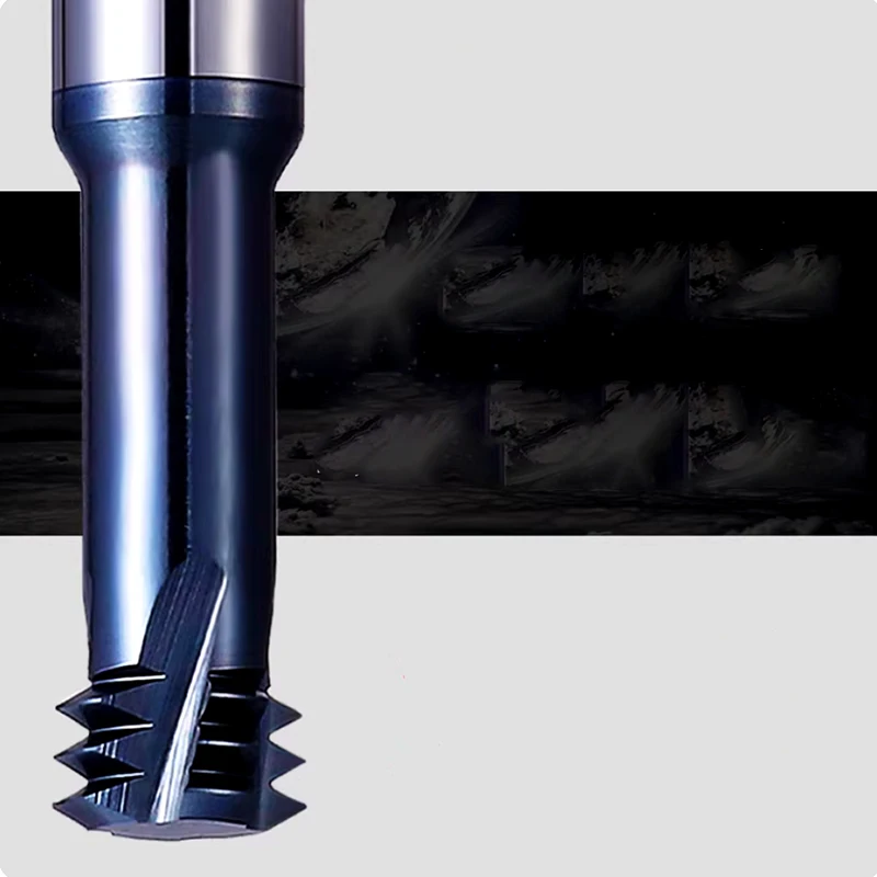 

CNC Machine Carbide Tungsten Steel Long Shank 75 MM 100mm Thread Milling Cutter M1.4 M1.6 M2 M3 M4 M5 M6 M8 M10 M12 Mill Mills