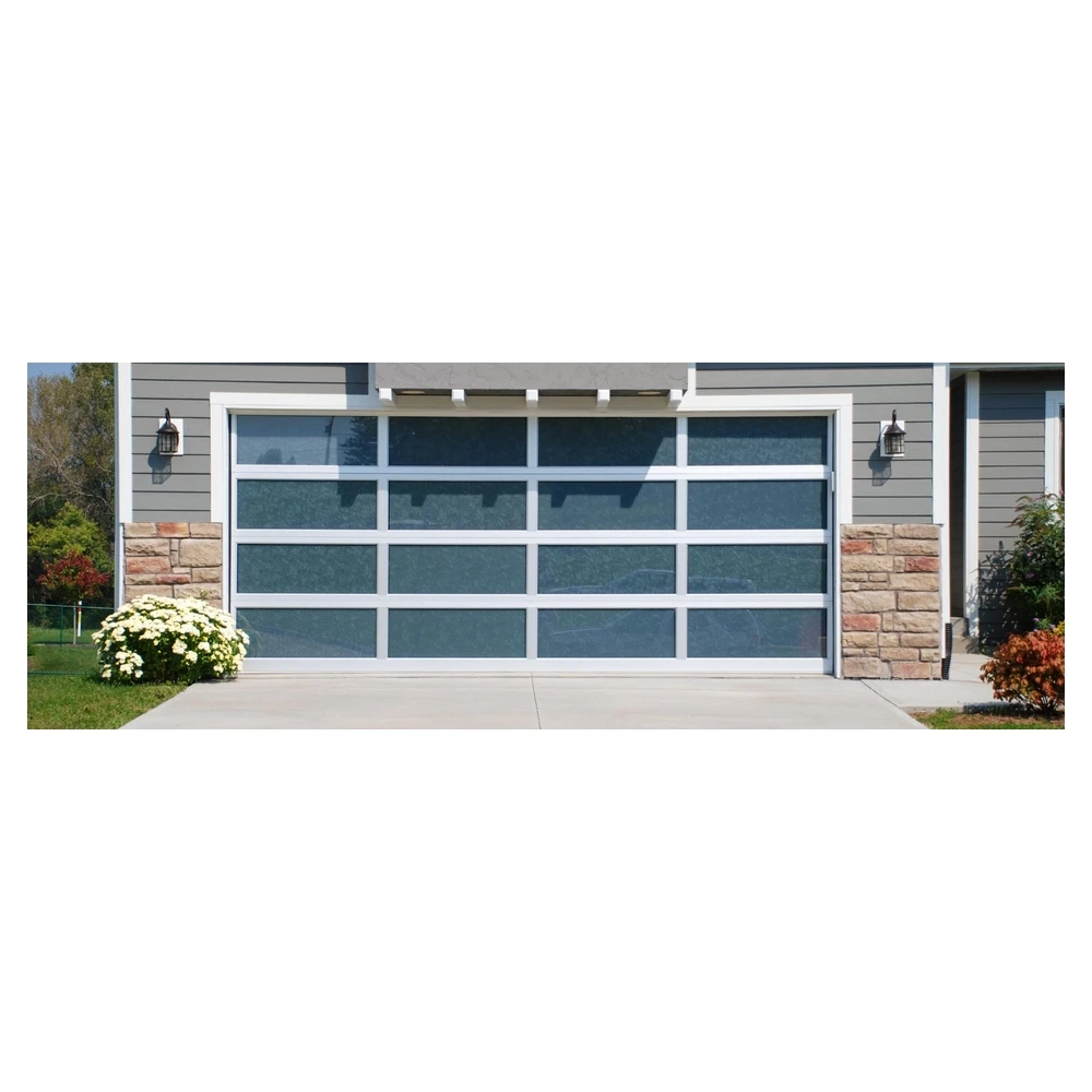 Customization Insulated Garage Door With Vertical Stripe Design And Thermal Break For Energy Efficient Homes Garage Door