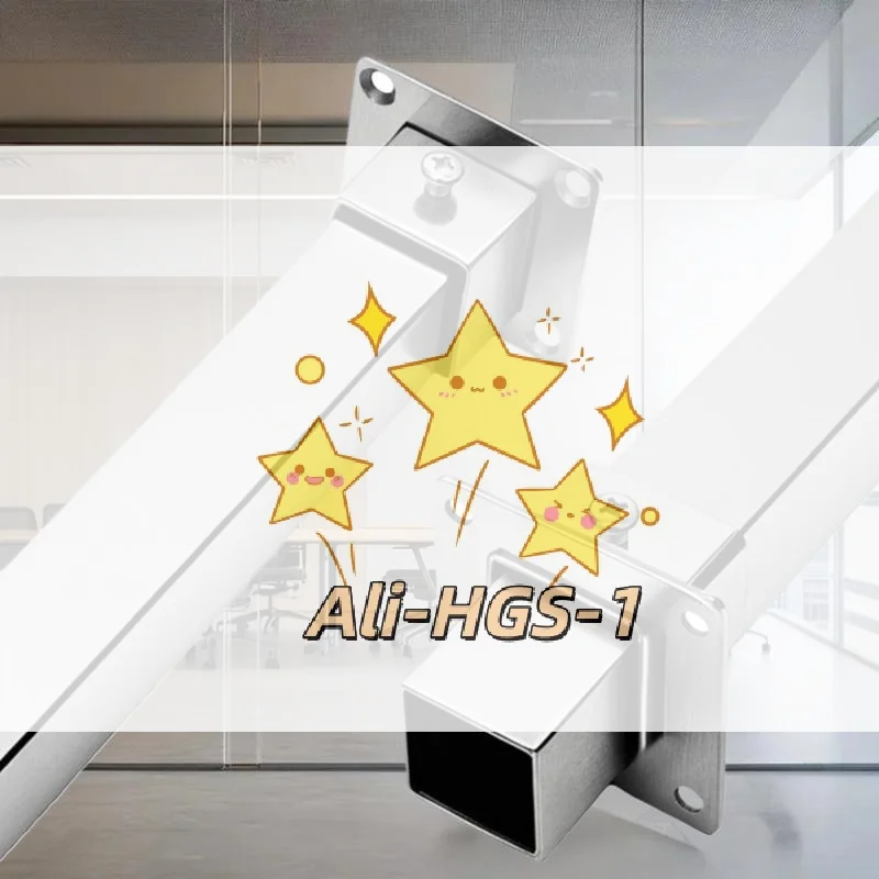 Stainless Steel Square Tube Connector Set - 25/30/35mm Flange Base Elbow for Fence Rail Systems, Durable & Rustproof