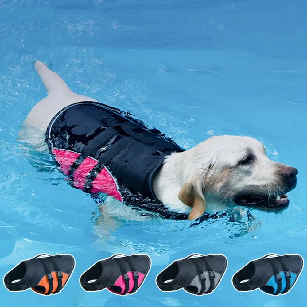 

Adjustable Dog Life Jacket Reflective Breathable Dog Swimming Suit Enhanced Buoyancy Pet Safety Vest Water Sports