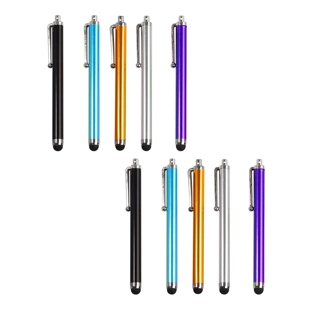 10 Pcs Capacitive Pen Smartphone Universal High Sensitivity Stylus Capitative Pens Tablet Precision Touch Screen Style Portable