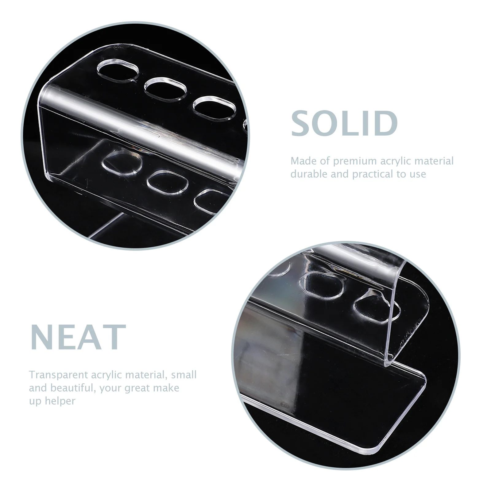 

8 Hole Clear Acrylic Tweezer Holder Compact Makeup Storage Rack for Professional Home Beauty Application Tweezer Holder