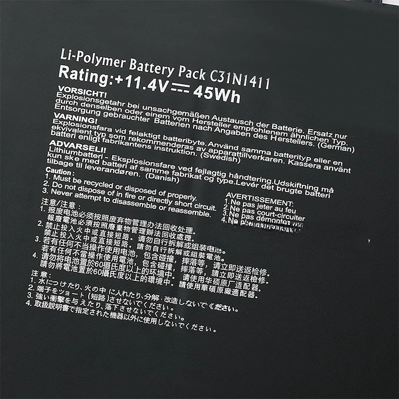 Nuovo C31N1411 11.4V 45Wh 3947mAh Batteria Del Computer Portatile Per ASUS Zenbook U305 U305F UX305F UX305FA U305FA U305CA UX305 UX305CA Serie