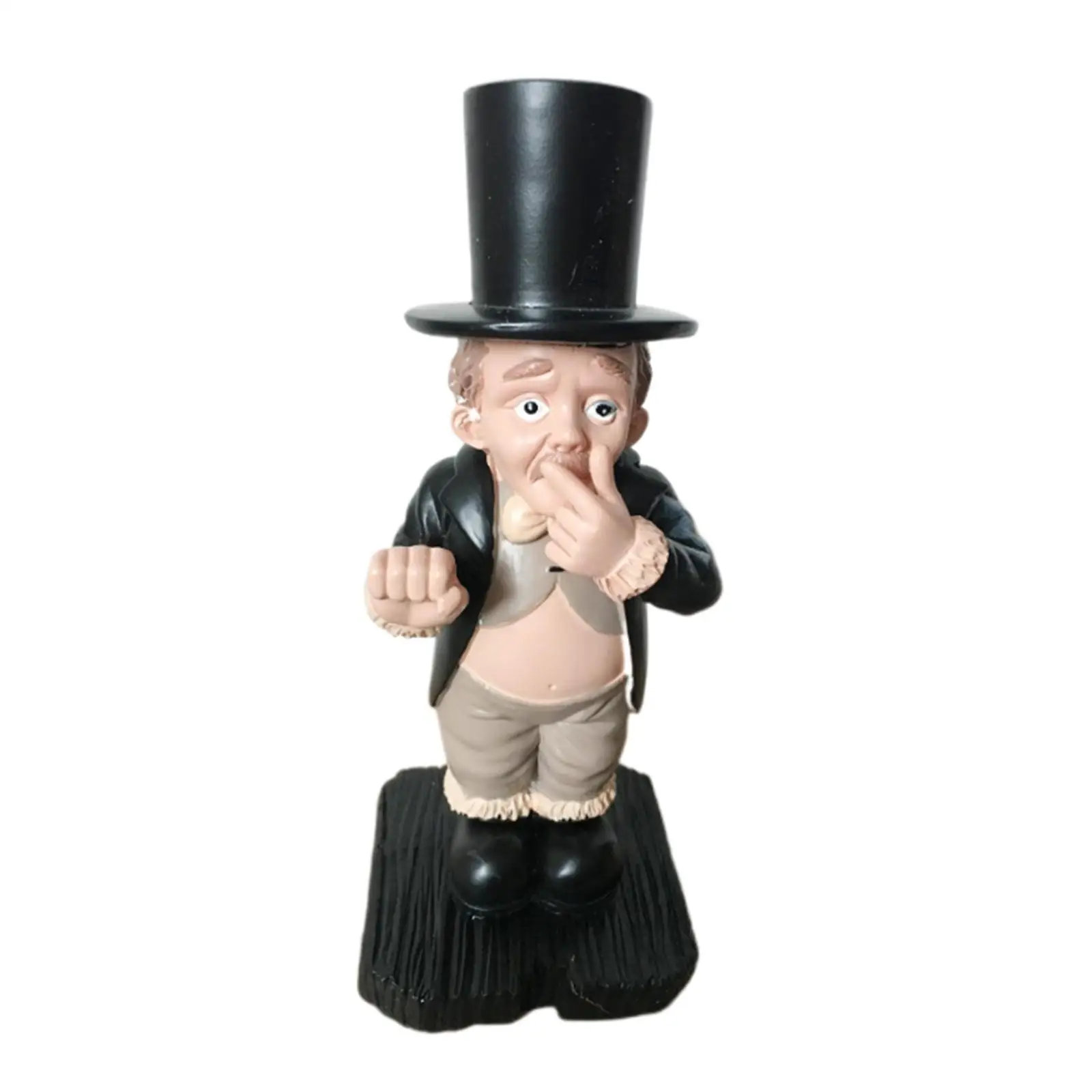 Creative Resin Butler Shape Pinching Nose Ornament Garden Statues Ornament