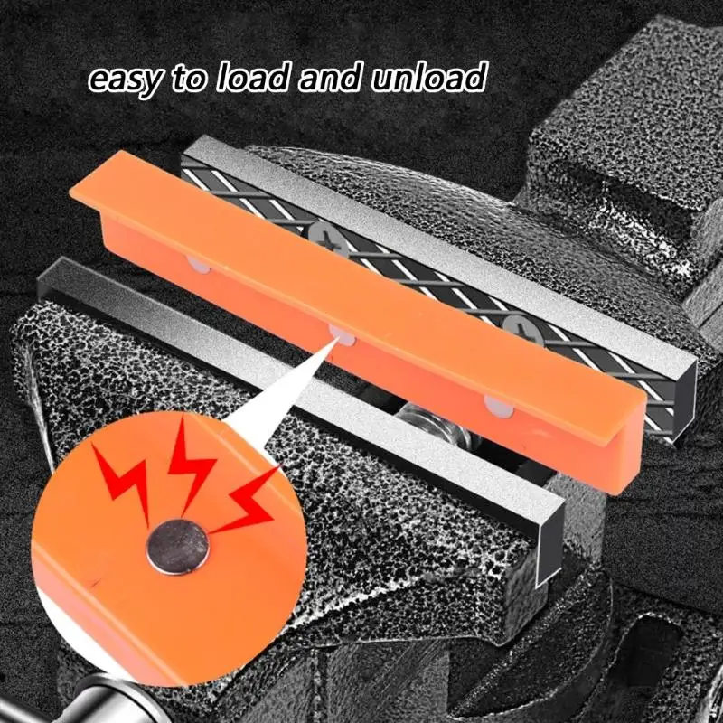 

Vises Jaw Pad With Grooved Design For Enhancing Grip And Surfaces Protections In Woodworking And Metalworking M4YD