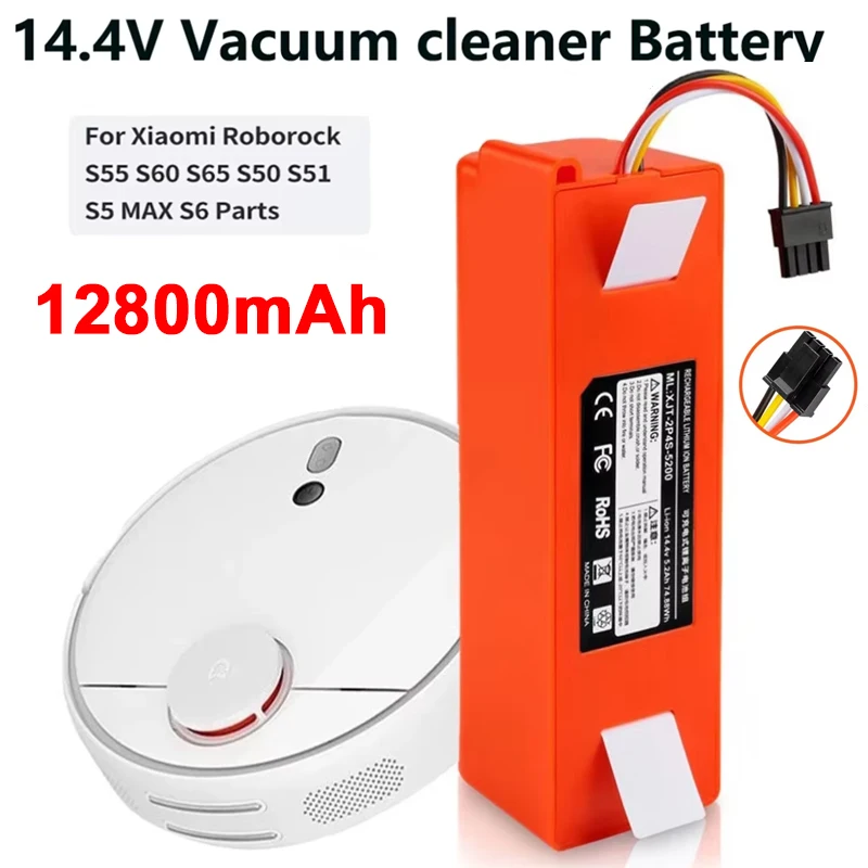 14.4V 6500mAh li-ion Battery Vacuum Cleaner accessories for xiaomi mi SDJQR01RR SDJQR02RR SDJQR03RRE35 Xiaowa C10 E20 E35 Robot