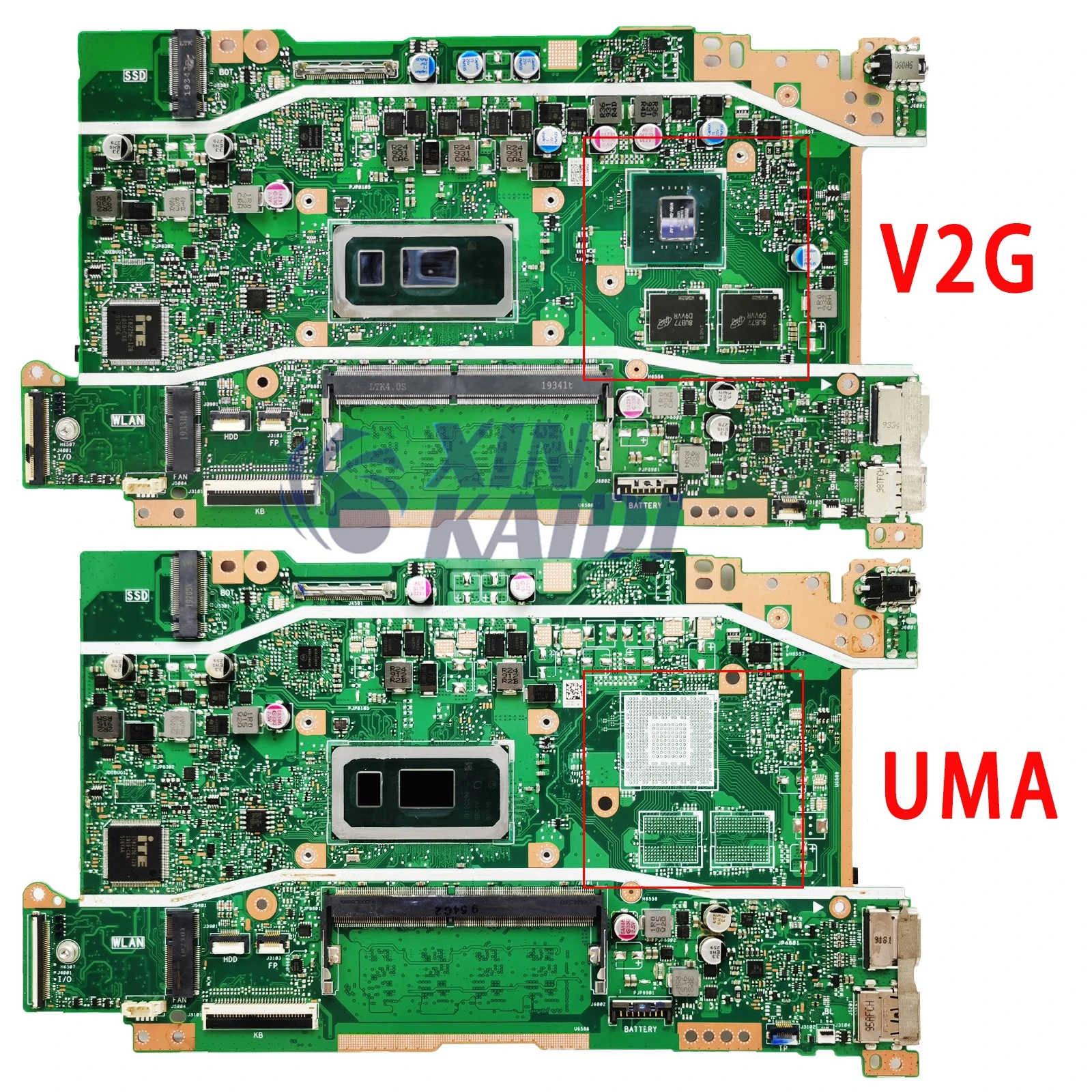 Imagem -03 - Placa-mãe do Portátil para Vivobook X509fb X509fl X409f X409fj X509fa I3-i5-i7 8ª Geração 0gb 4gb 8gb de Ram