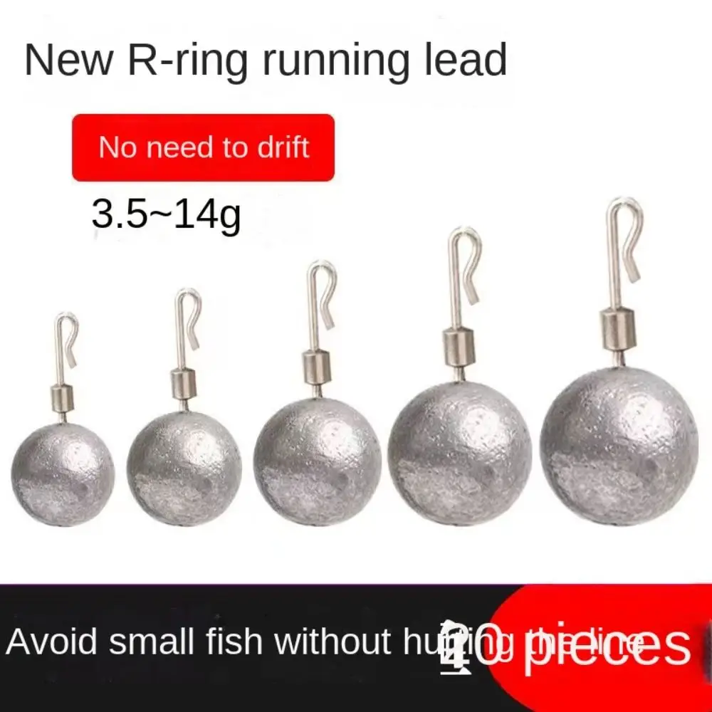 5/10PCS 3.5g 5g 7g 10g 14g Fishing Lead Sinkers tapering style Carp Fishing Fishing Weight Sinker concave bottom Lead