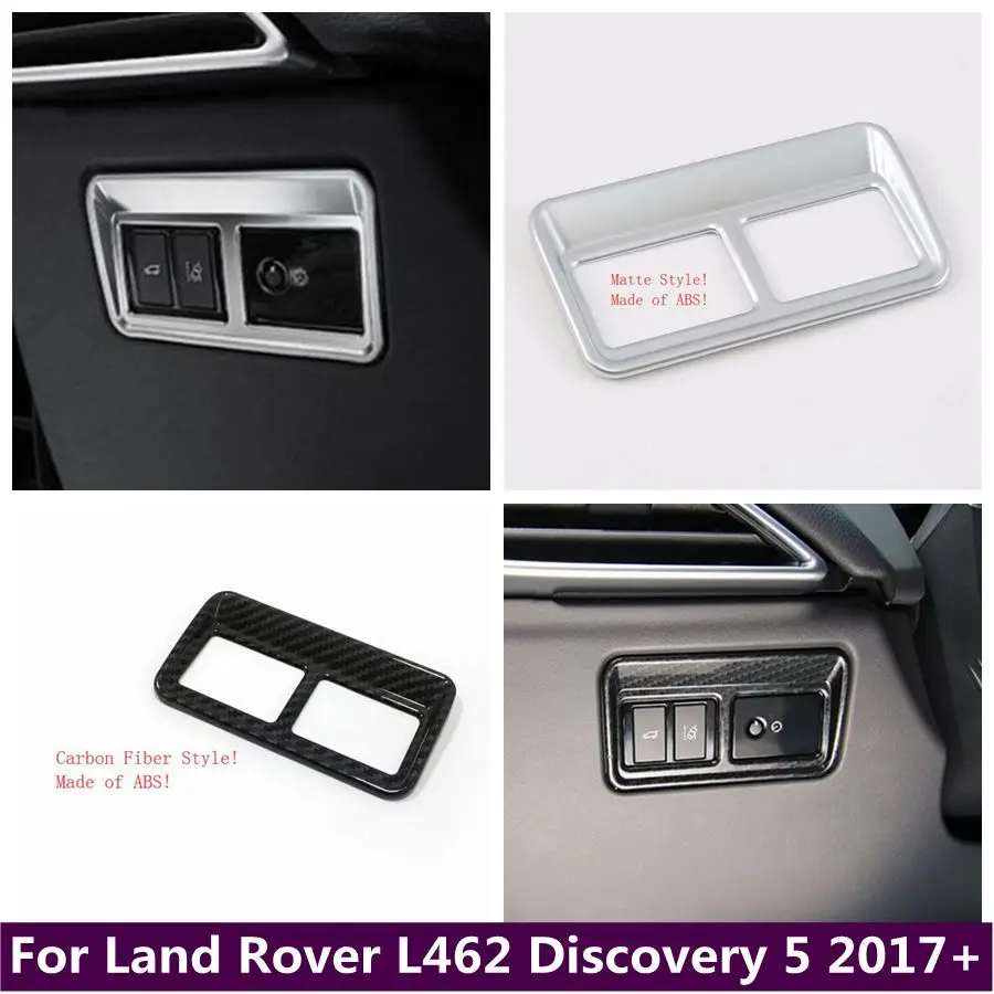 

ABS Head Lights Lamps Trunk Switch Control Button Panel Cover Trim Fit For Land Rover L462 Discovery 5 2017 - 2022 Accessories