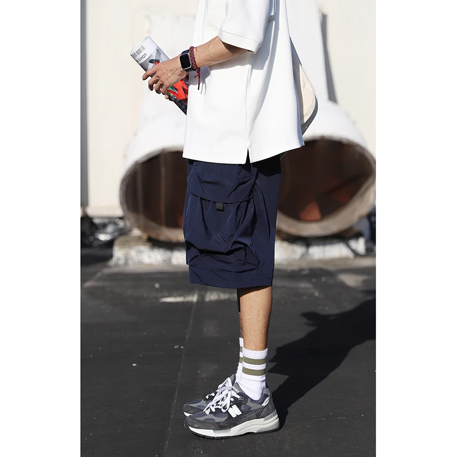 

LH Store Summer Casual Loose Workwear orts Men's Qui Dry 6-ket Functional Sle Youthful Energy Thin Straight Leg