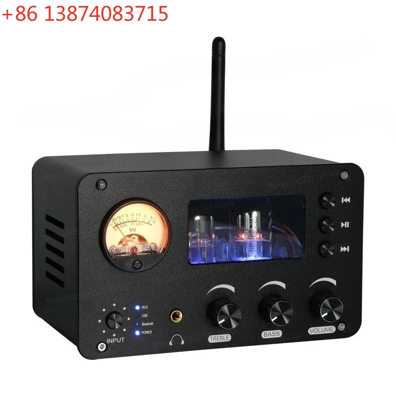 For PJ SA-20 Tube Bluetooth Pre-bile HIFI XLR Balanced Decoding Bile Pre-amplifier Can Be Plugged Into U Disk