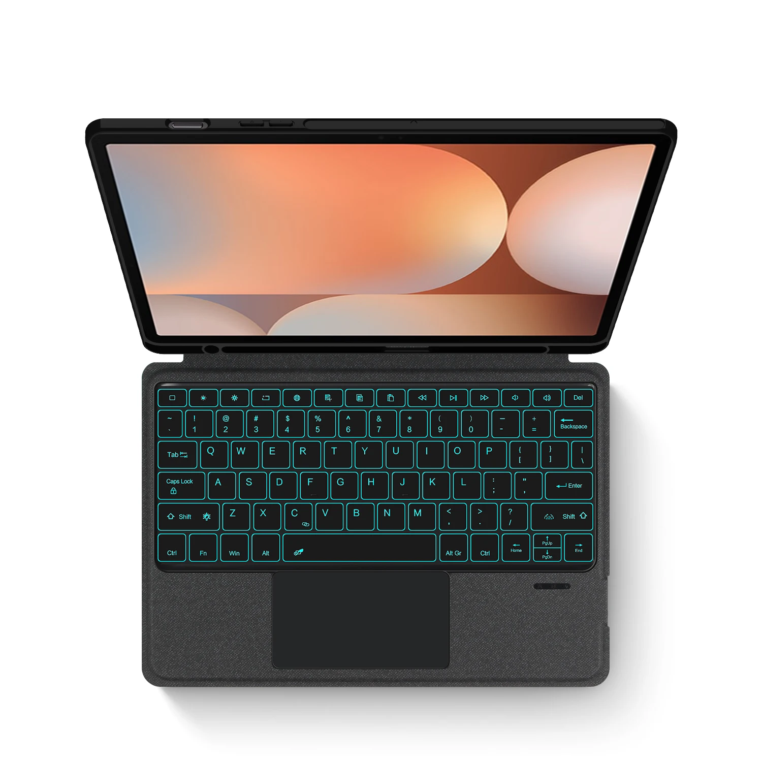 Wireless BT Keyboard Case For Samsung Galaxy Tab S10+ S9+ S9 FE+ S8+ S7+ S7 FE 12.4 Inch S10/S9/S8/S7 Plus Smart Case Detachable
