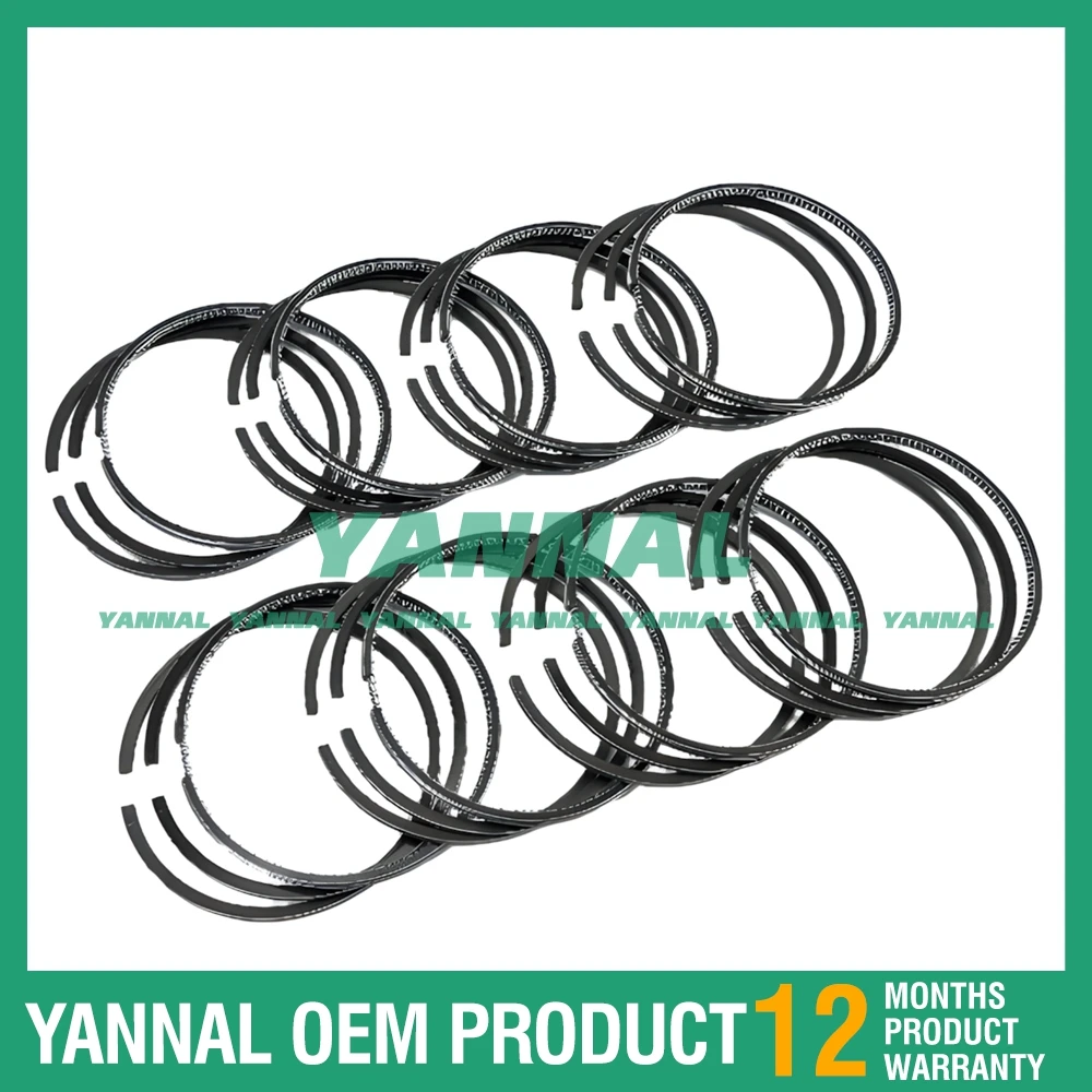 Fine quality 8PCS Piston Rings Set For Mitsubishi 8DC2 Diesel Engine Parts