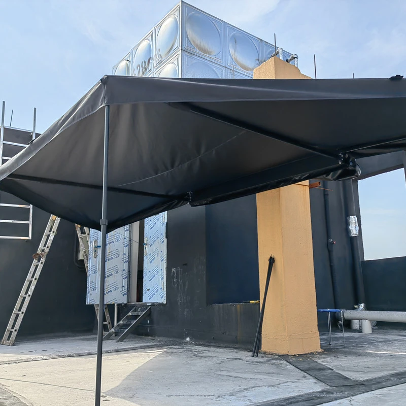 2.5M Car Awning,4x4 Outdoor Camping Tent Free Standing 180 Degree Car Side Awning SUV Vehicle Pickup 5m Canvas Cotton