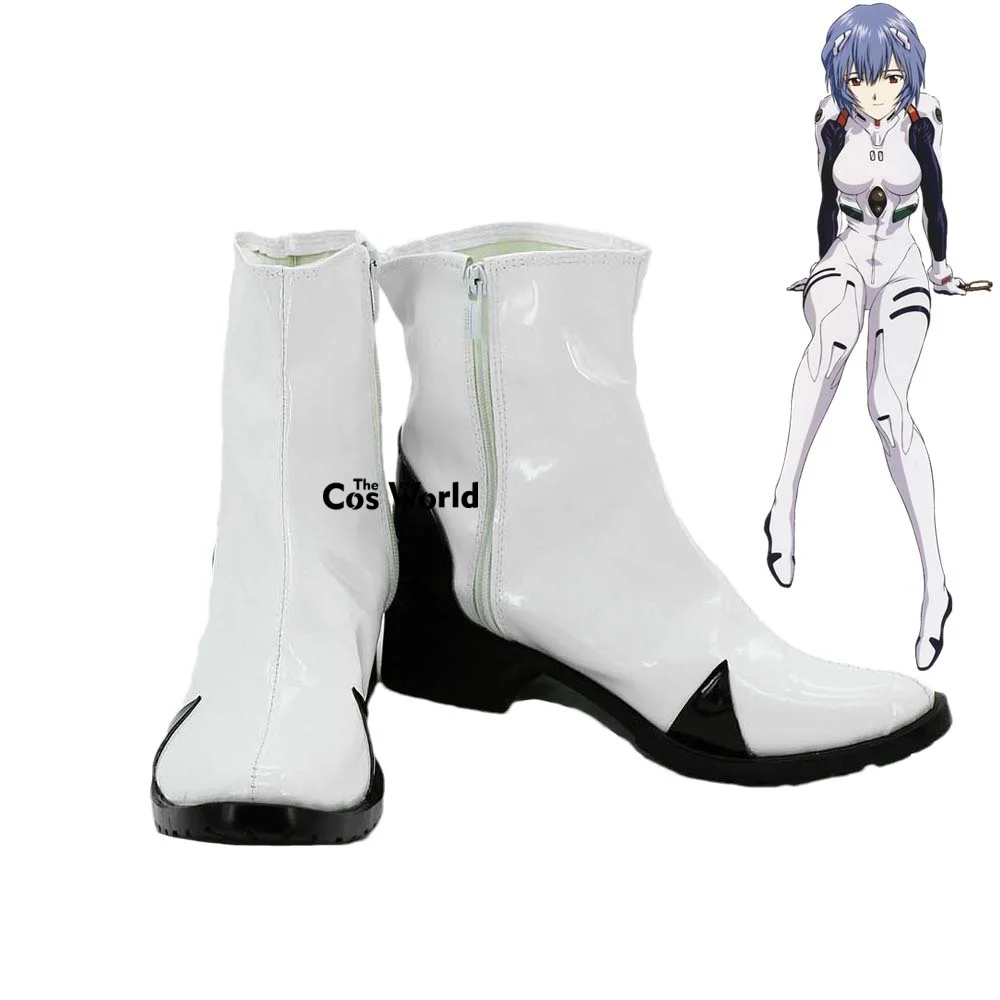 

EVA Ayanami Rei Plugsuit Аниме Настроить Косплей Туфли на высоком каблуке Сапоги