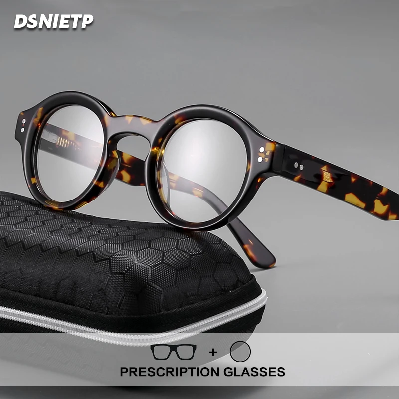 

Dsnietp Handmade Acetate Reading Glasses Men Myopia Anti Blue Light Prescription Glasses Frame Progressive Photochromic Eyewear