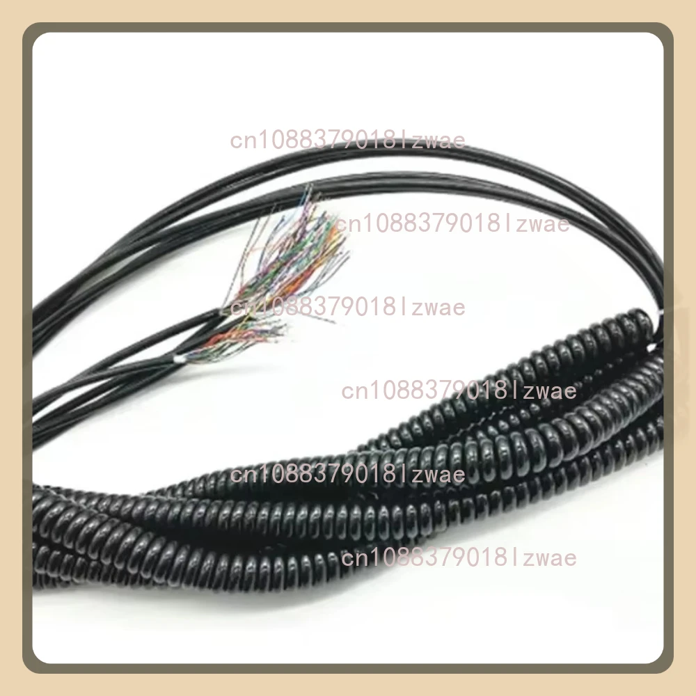 12 15 16 17 18 19 21  Cores Spring Spiral Cable Coiled Cable for CNC Handheld Encoder Manual Pulse Generator MPG 1pc