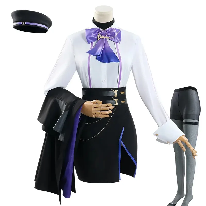 Genshin Impact Sigewinne Costume Cosplay Clorinde Carnevale Uniforme Costumi di Halloween Party Anime Donne Gioco di travestimento