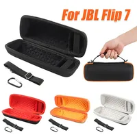 Hard EVA Travel Case for JBL Flip 7 Protective Carrying Case with Adjustable Shoulder Strap Storage for Charging Cables Accessor
