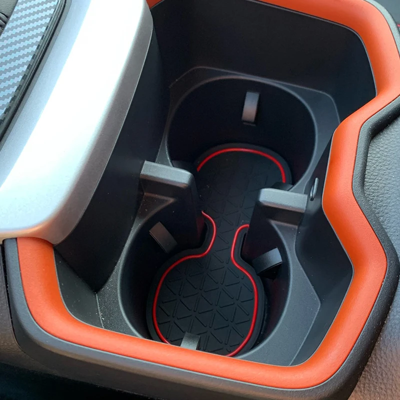 Non-slip Auto Interior Door Gate Pad Cup Coaster For Toyota RAV4 2019- 2021 2022 2023 2024 XA50 RAV 4 50 Car Slot Mat Accessorie
