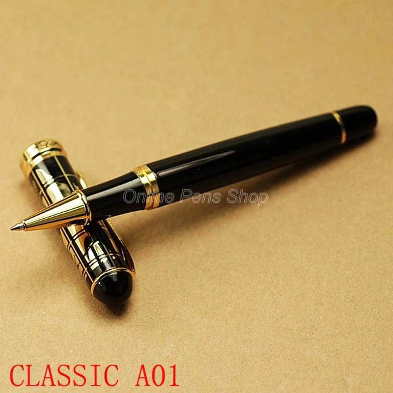 

Шариковая ручка Jinhao Black & Golden Map Plat Design Roller