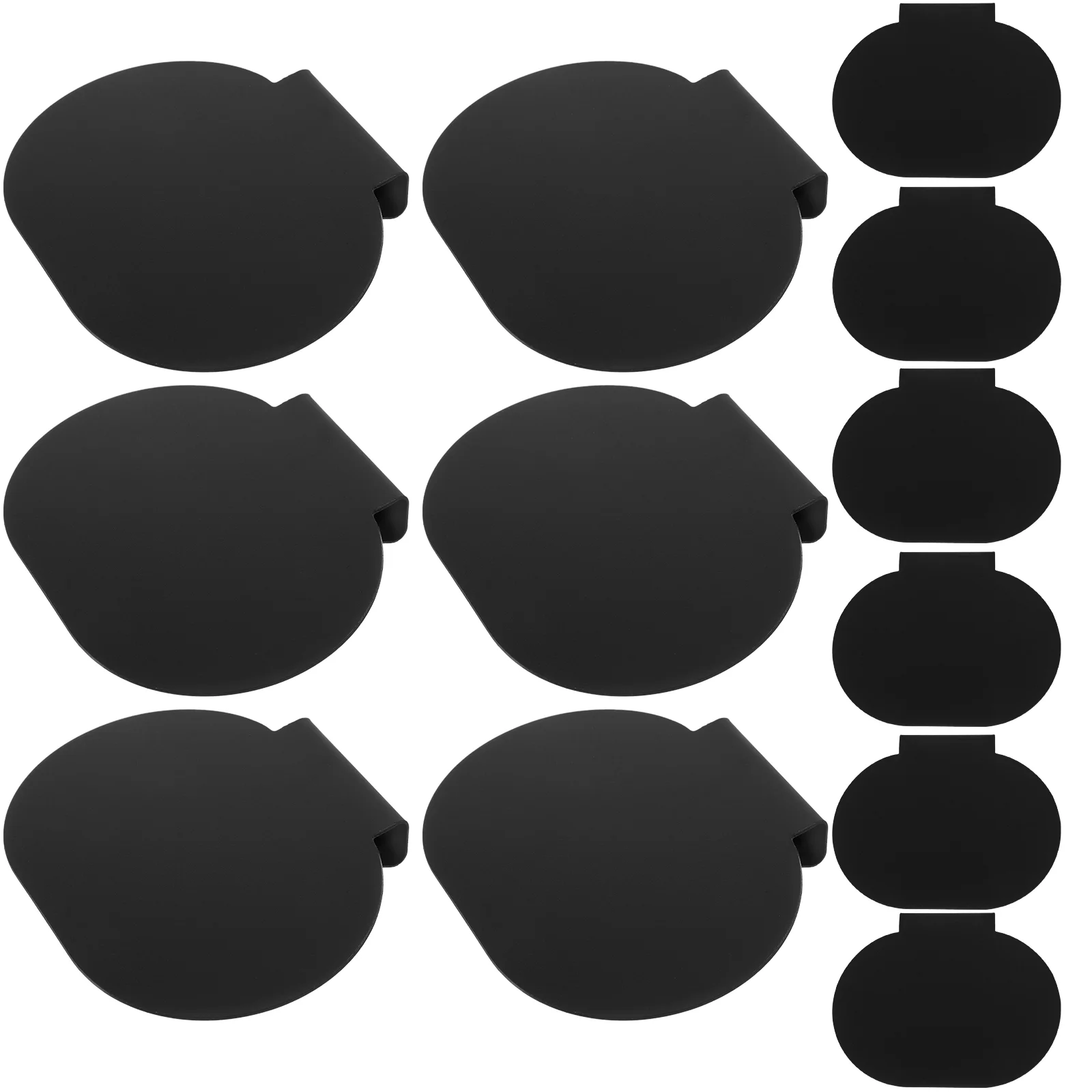 12 Pcs Label Holder Message Board Removable Clips Dry Erase Bin Labels on Erasable for Baskets Detachable