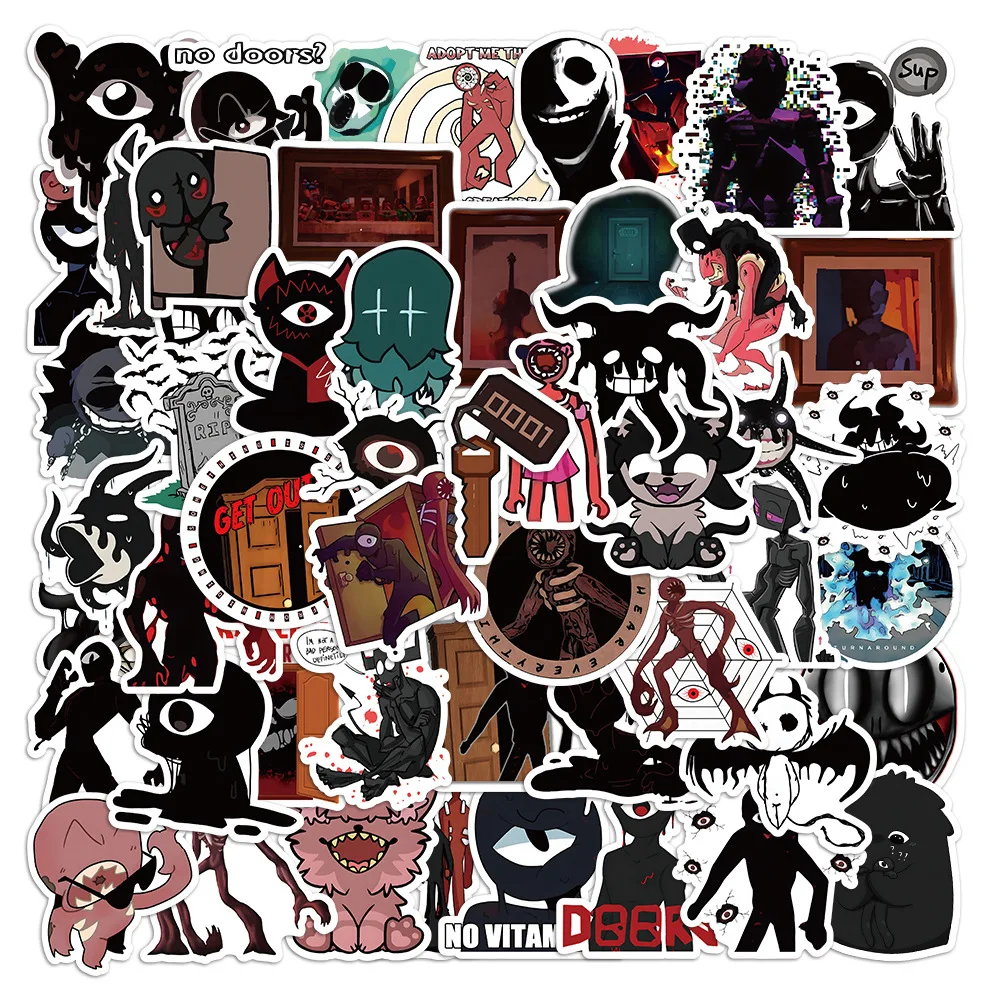 

10/30/50pcs Cry In The Door Anime Graffiti Sticker Scrapbook Waterproof Luggage Notebook Phone Laptop Diy Decorative Sticker