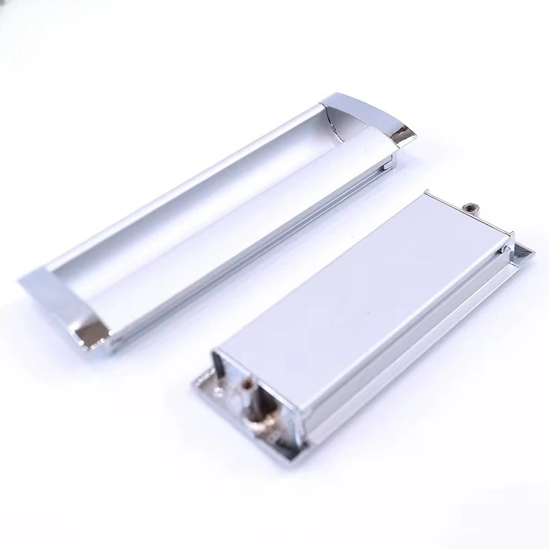 

Простой дизайн, роскошные ручки для шкафа, блестящая ручка, твердая ручка для шкафа, скрытая двухтактная дверная ручка