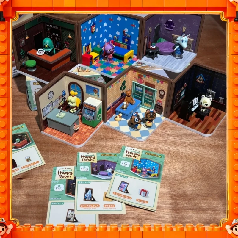 

NEW Genuine Re-Ment Animal Crossing Happy Room Desktop Ornament Mini Miniature Figures Blind Box Model Collection Toy Fans Gift