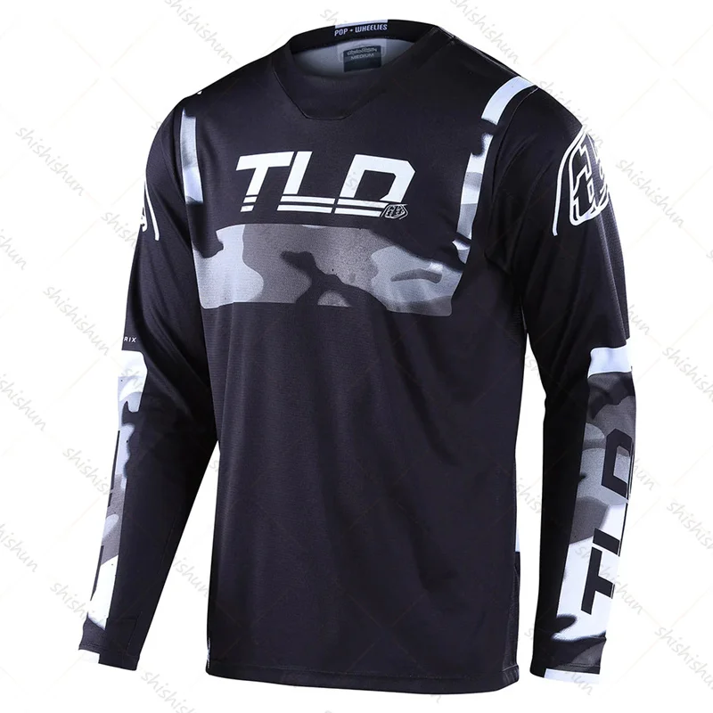 Maillot de cyclisme à manches longues pour hommes, T-shirt de vélo de montagne VTT, maillot de moto DH Endflats, moto Sportedly