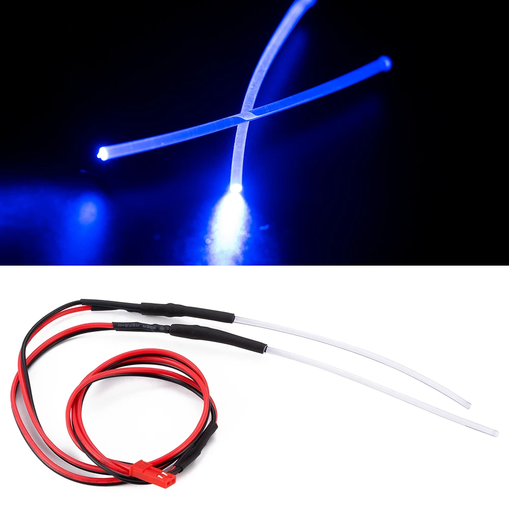 TRINOOD Soft Wire Taillight Headlight LED Daytime Running Light for 1/10 RC Truck Drifting Flat Car Chassis Light