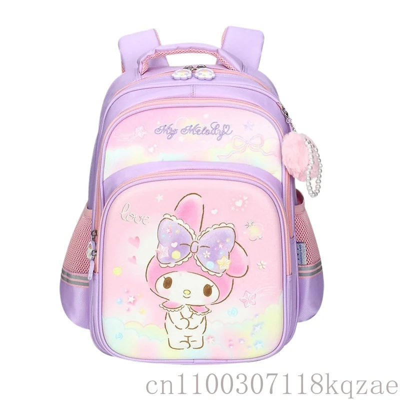 

Sanrio Melody Hello Kitty Cute Cartoon Large Capacity Children Schoolbag Student Backpack For Kids