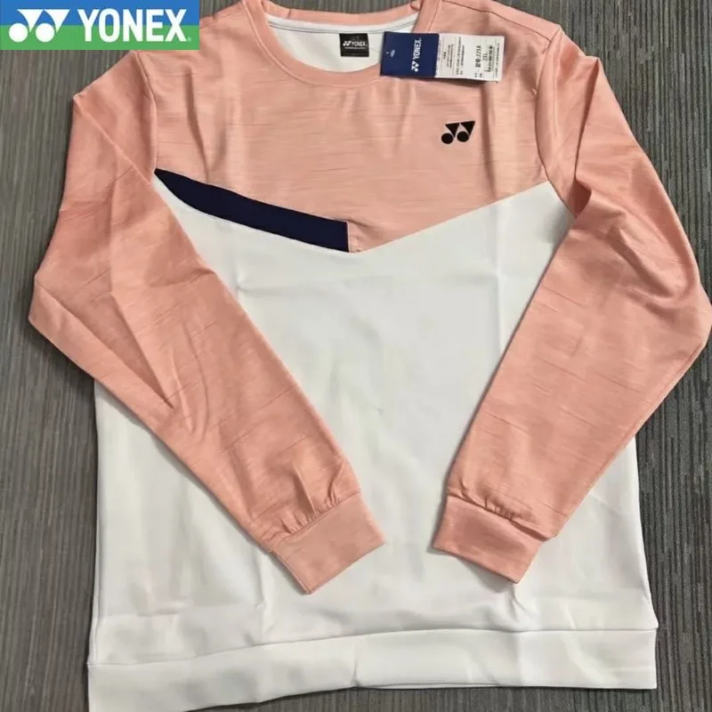 YONEX-قميص تنس الريشة بأكمام طويلة للرجال والنساء ، جاكيت جيد التهوية ، تدريب رياضي ، سترات سريعة الجفاف ، جديد ،