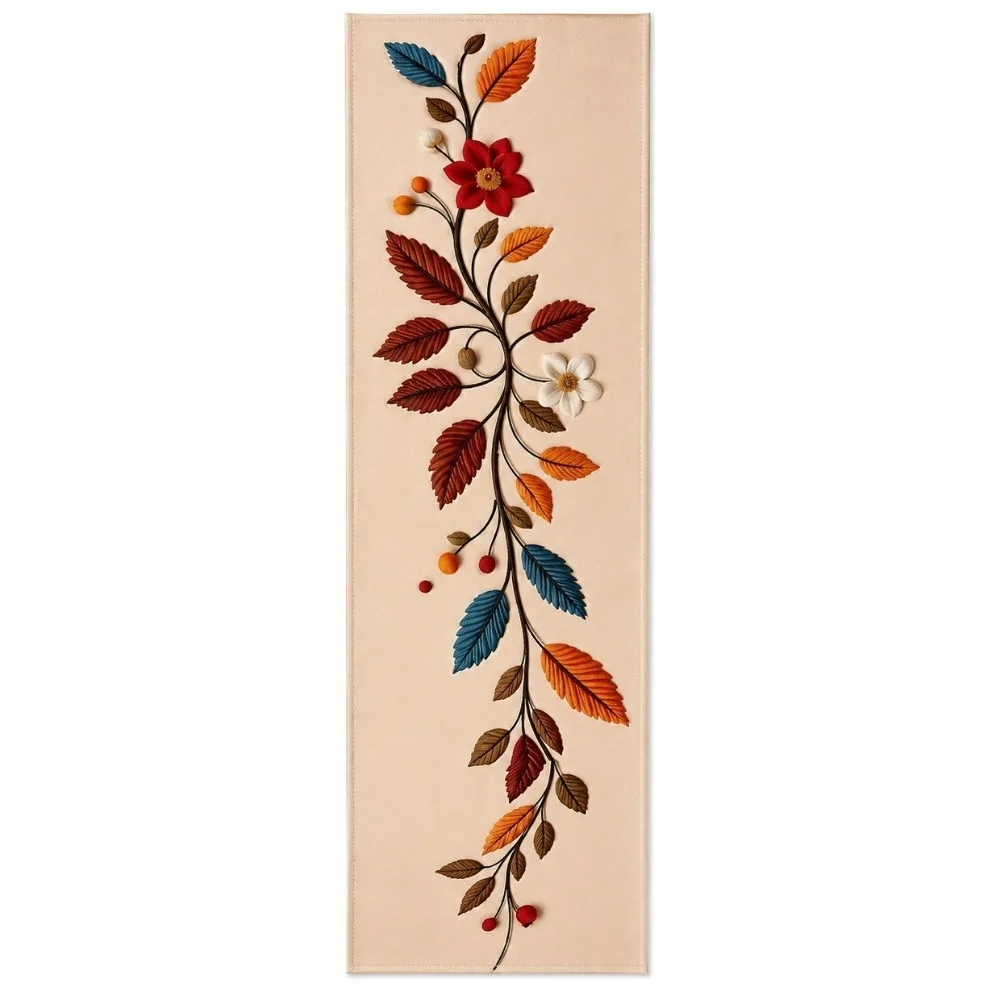 Vintage Flower Printed Table Flag Peony Floral Rectangular Dinning Table Runner Stain-resistant Non-slip Cabinet Cover Towel