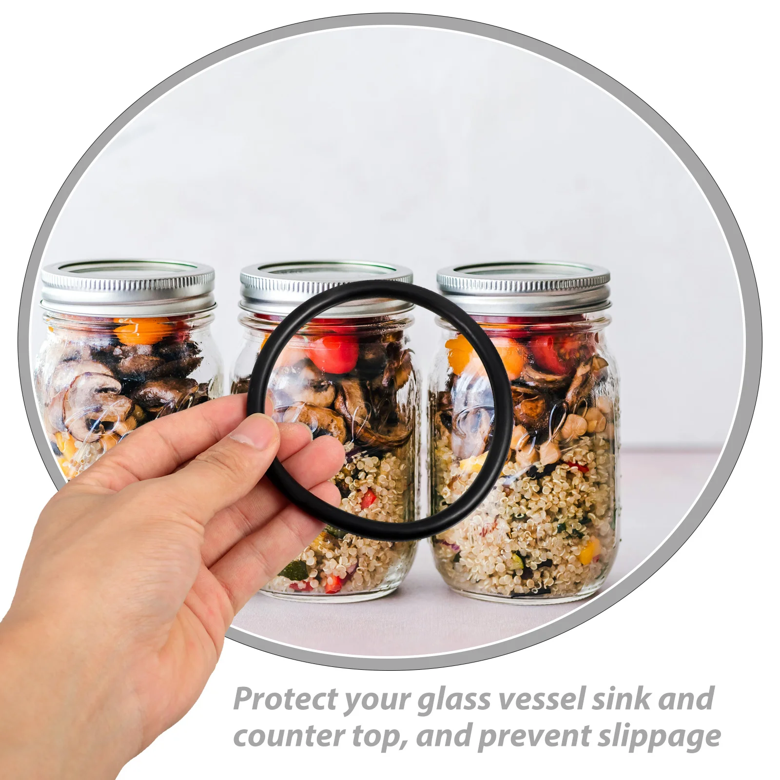 

1Set Food Grade Silicone Sink Mounting Ring Bathroom Sealing Gasket Vessel Sink Replacement Washer Faucet Repair Kit