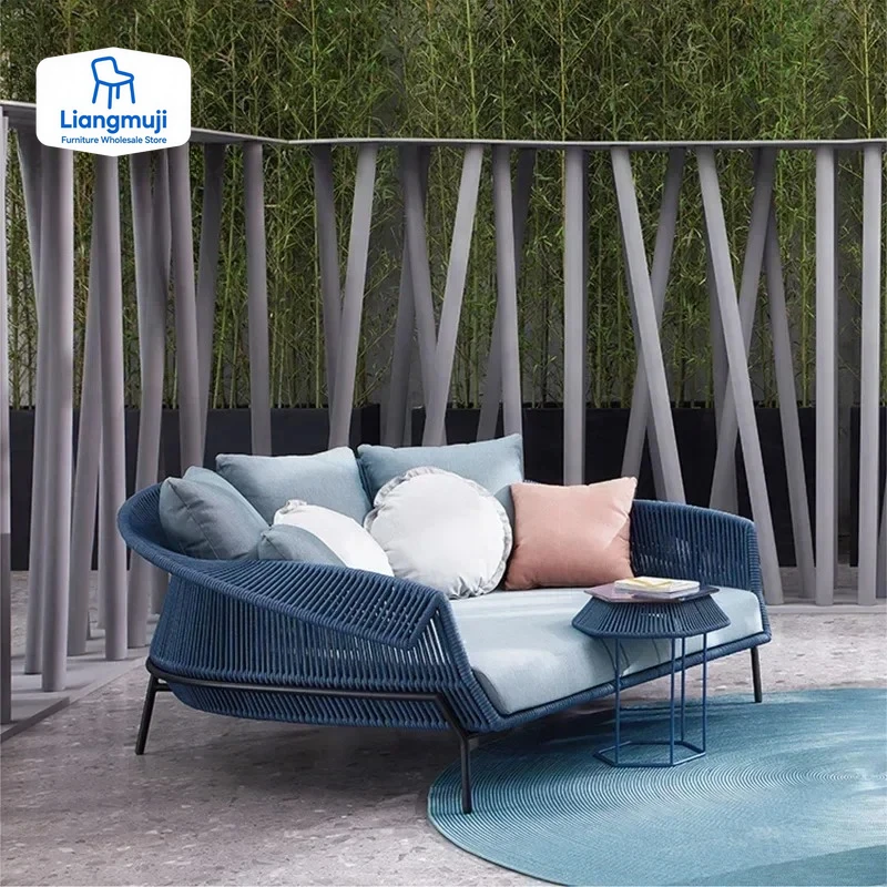 الفاخرة الأوروبية أريكة الروطان في الهواء الطلق مصمم رخيصة وسادة أريكة مسند الذراع صالة القراءة موبليس الفقرة El Hogar الأريكة الأثاث