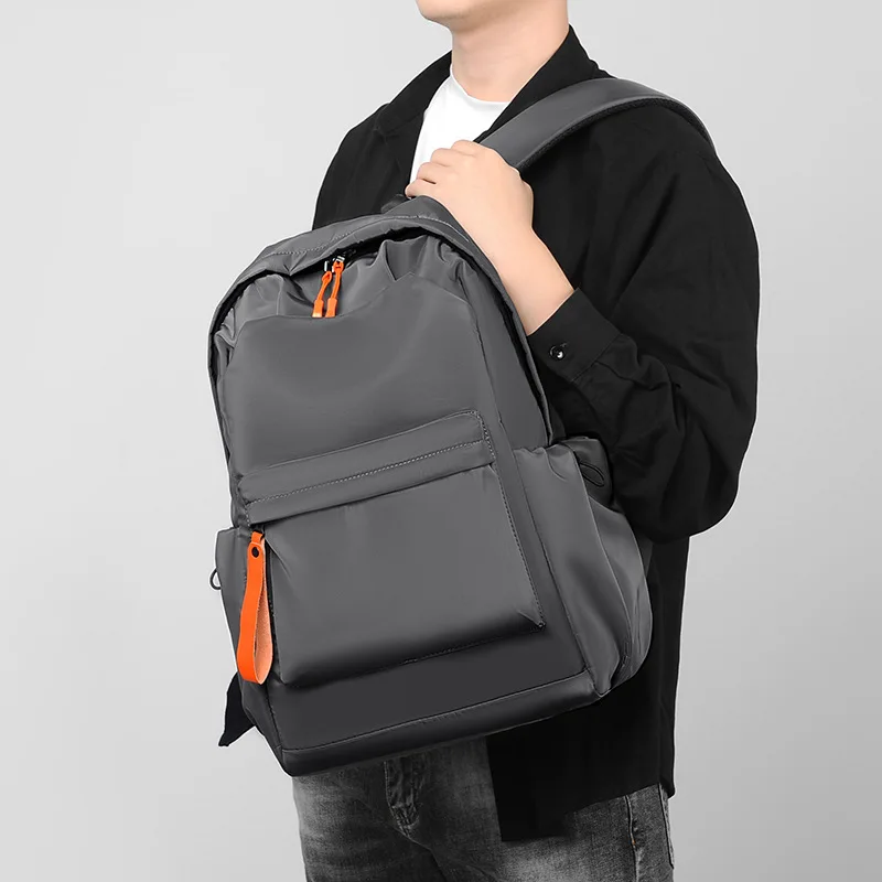 Mochila para ordenador portátil de negocios para hombre, bolsa impermeable multifuncional, grande, Simple, moda, viaje, pesca, 16"