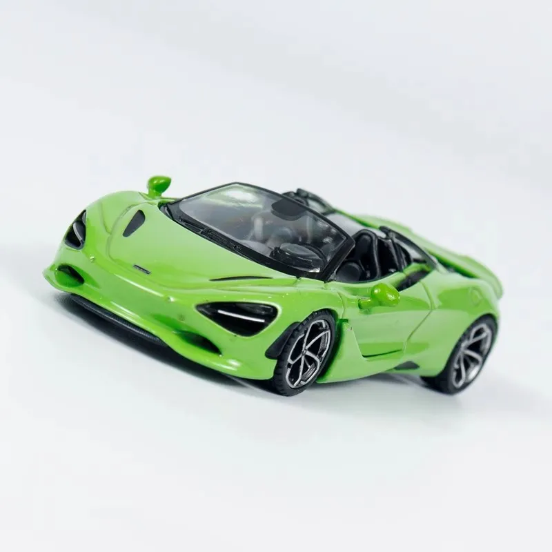 Mini coche Gt modelo 1/64 Mclaren 750s, modelo de coche de aleación, adorno de habitación de simulación, coches de exhibición, modelo de colección para niño, regalo de cumpleaños